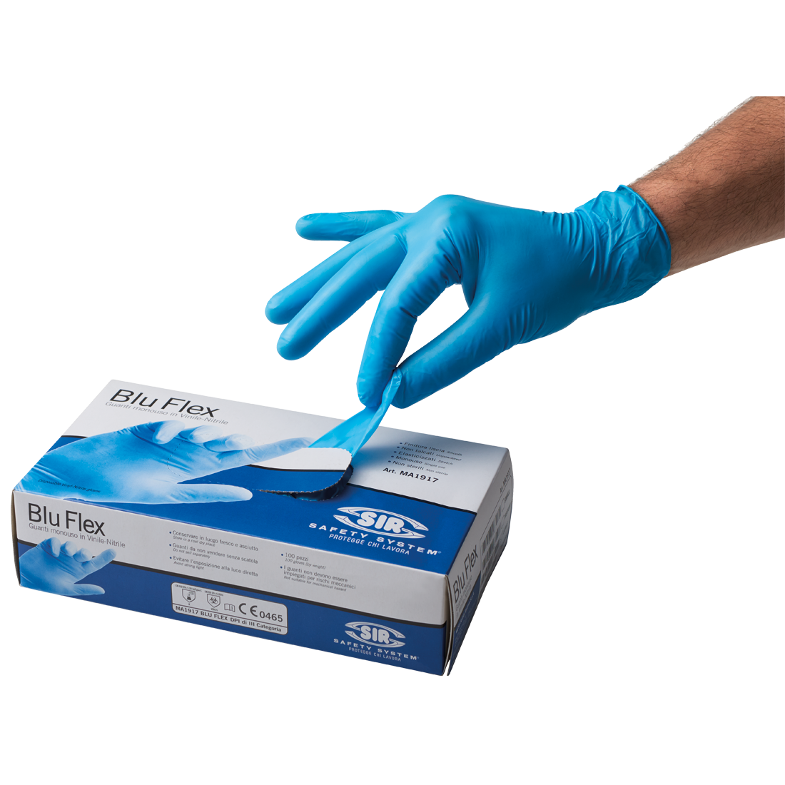 BLU FLEX glove box 100 pcs γάντια χωρίς πούδρα
